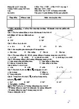 Đề kiểm tra tiết 16 môn Đại số Lớp 7 - Năm học 2019-2020 - Trường THCS Lương Thế Vinh (Có đáp án)